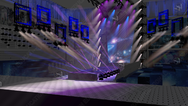 in space 007 Fashion Show in space Rendering Left