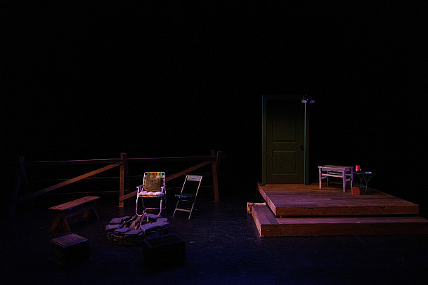 Early morning light on Justin's Home, preparing for what's to come