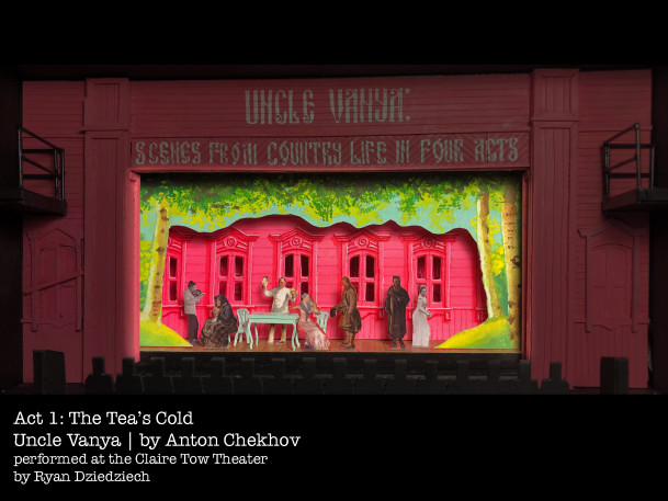 Paper project of Uncle Vanya for Scene Design class