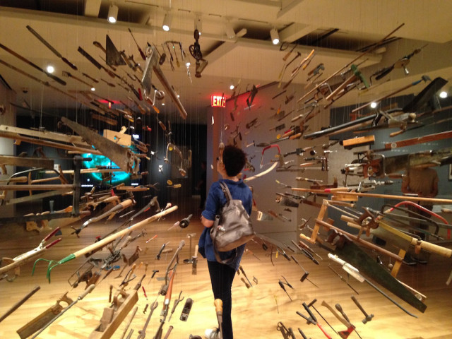 Robin at the Cooper Hewitt, Smithsonian Design Museum