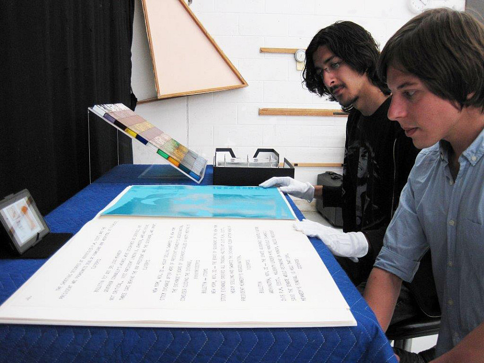 Art History Students Students Elazar Abraham and Vladimir Maicovski