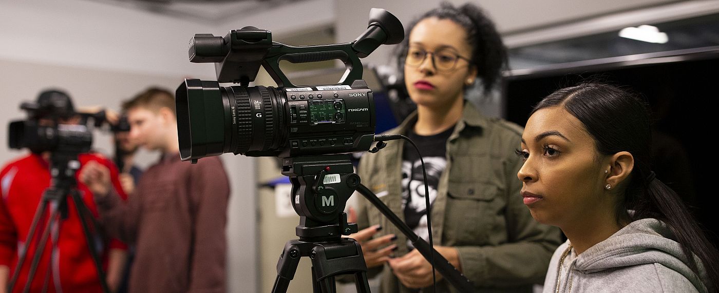 Students in Broadcast Journalism
