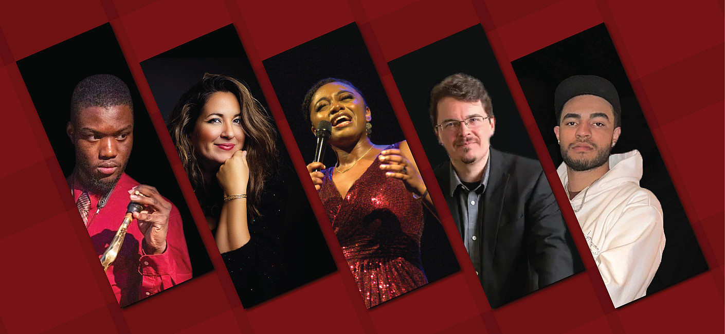 Photos of Kenric McCallister, Nicole Zuraitis, Samara Joy, Silas Brown and RIOTUSA