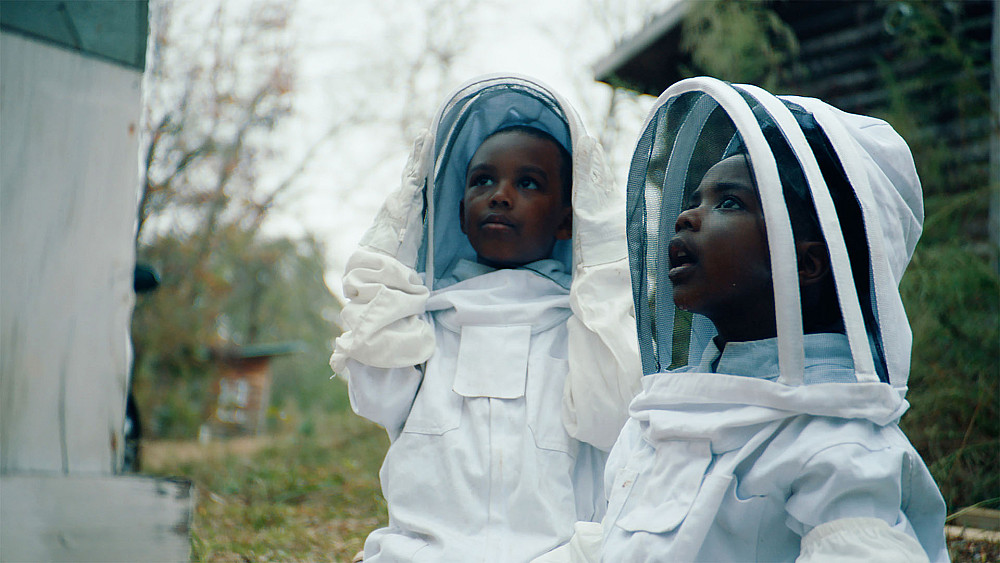 Sean Weiner '05 was producer and editor on the short The Boys and the Bees (pictured: Aaro Ray, Eliza Ray and Carver Ray) by Arielle Knig...