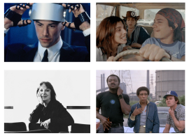 Stills: Johnny Mnemonic (1995), Y tu mamá también (2001), Pauline Kael portrait, Blue Collar (1978)