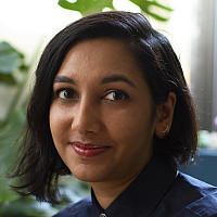 Headshot of Sunita Prasad with Navy top