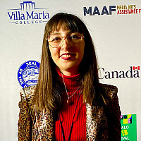Amelia Ponirakis '23 at the Buffalo International Film Festival, Buffalo, NY