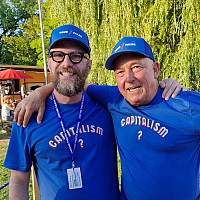 Steve Lambert and Roger Nydegger, a team facilitator