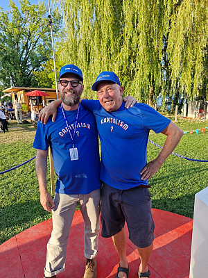 Steve Lambert and Roger Nydegger, a team facilitator