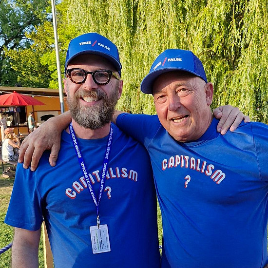 Steve Lambert and Roger Nydegger, a team facilitator
