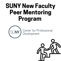 SUNY New Faculty Peer Mentoring Program featuring SUNY Center for Professional Development logo
