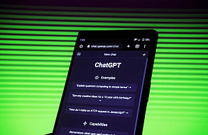 ChatGPT displayed on a mobile device.