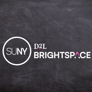SUNY and D2L Brightspace logos