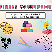 Stop by the library to relax and destress with fun activities. 