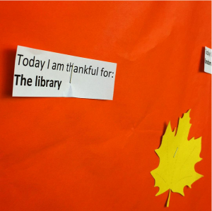 Today I am thankful for the Library
