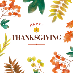 Happy Thanksgiving!