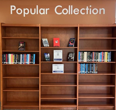 Image of Popular Collection Novel shelves. 