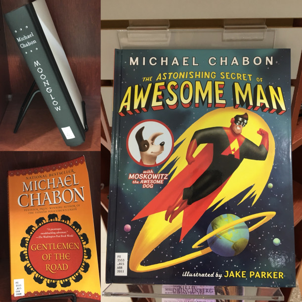 Books by Michael Chabon including Moonglow, Awesome Man, and Gentlemen of the Road