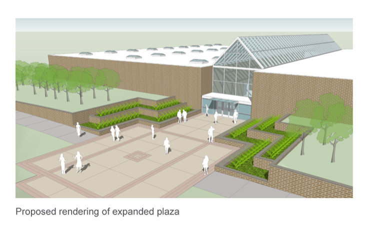 Rendering for Physical Education building rehab project