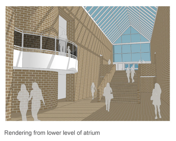 Rendering for Physical Education building rehab project