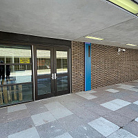 View of the old Bookstore entrance.
