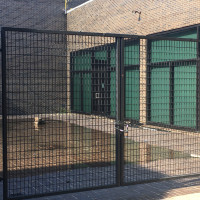 View of existing Museum southwest courtyard.