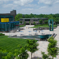 View of Main Plaza from Campus Center South