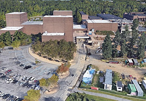 View of West 1 parking lot