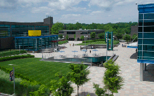View of Main Plaza from Campus Center South