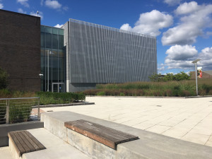 View of the south facade of the CMFT building.