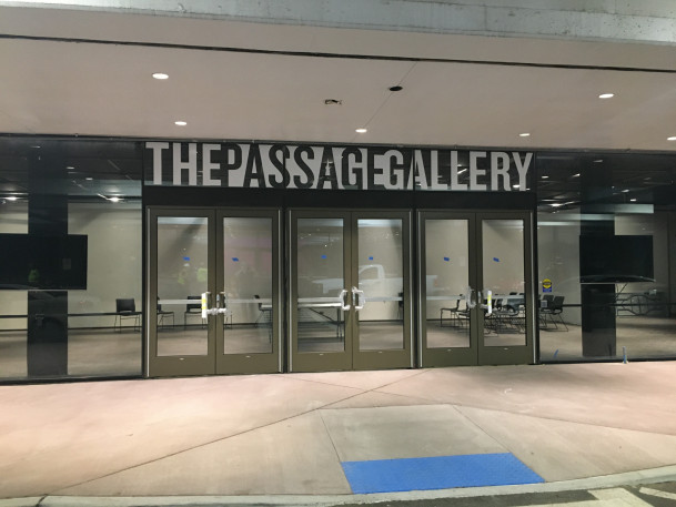 View of newly installed doors into the Passage Gallery.