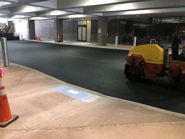 View of eth PAC Underpass nearing completion.