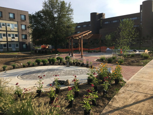 View of Quad under construction