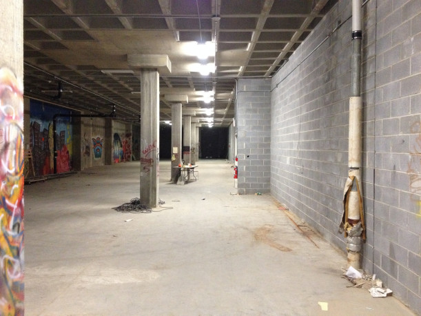 View of old Tunnel storage room looking East