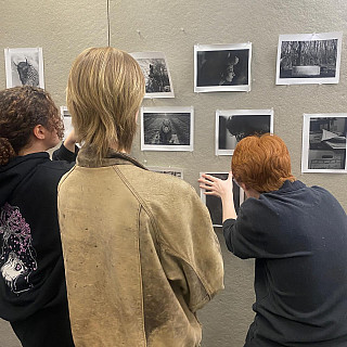 Work, work, and more work! Photo 1 exhibitions in the darkroom and don't miss the @purchasephotoclub opening this Friday! #photographyis ...