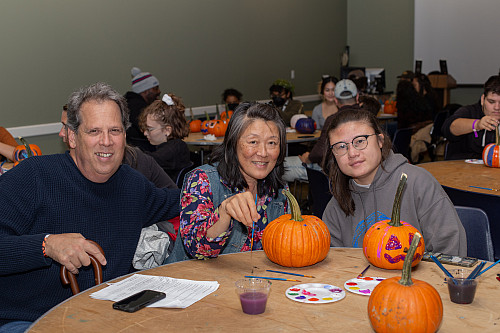 Students and their families during Family Day 2022