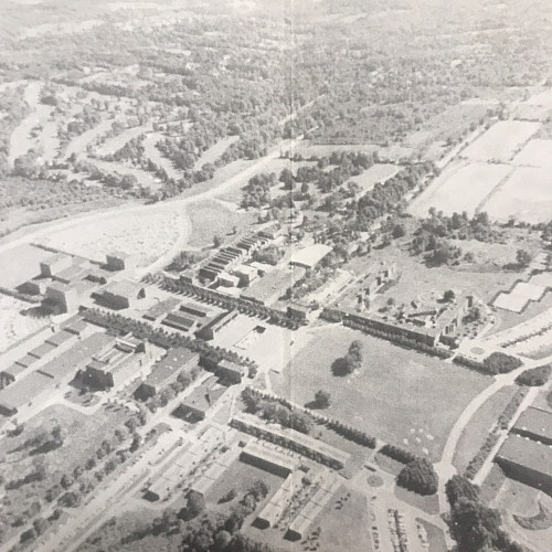 Aerial view of campus