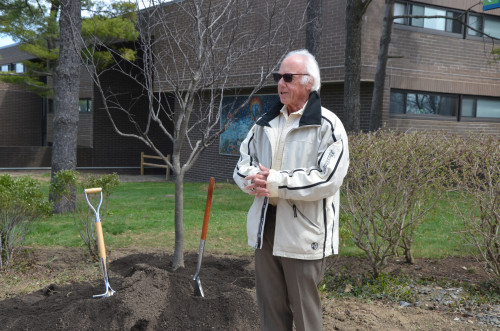 President Schwarz speaks at Clean and Green Day 2018 ceremony